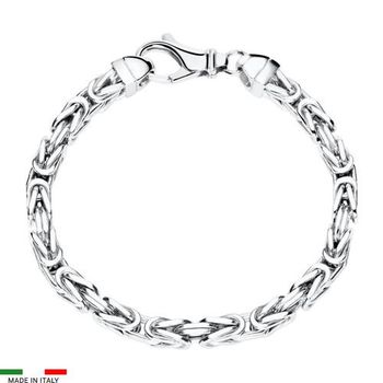 Pulsera bizantina para hombre de plata 925, 5,0 mm