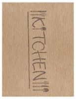 alfombra de cocina cuisinea beige 80x250 cm