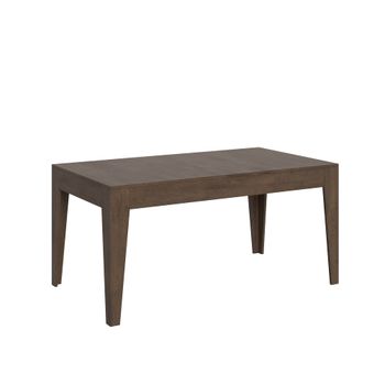 Mesa extensible 90x160/220 cm efecto madera nogal