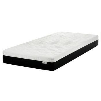 Colchón De Espuma Visco Gel Medio Con Funda Extraíble De Poliéster Con Cremallera 90 X 200 Cm Spongy