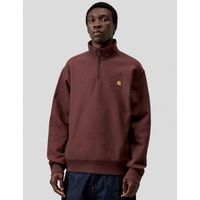 carhartt jersey sudadera half zip american script amarone para hombre