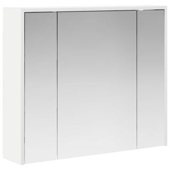 Armario Con Espejo De Baño | Mueble De Baño 73,5 X 16 X 62,5 Cm