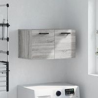 armario de pared  mueble pared madera de ingenieria gris sonoma 60x365x35 cm cfw740864