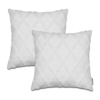 Funda de cojín Chino blanco 45x45 cm, 2 piezas