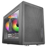 mars gaming mc-xps minitorre microatx cristal templado ventilador frgb trasero120mm usb-c negro