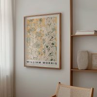 cuadro willow pattern viii marco premium chapado en roble 30x40 cm