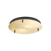 roseton metalico redondo alice de laton ip20 para lamparas colgantes - base de techo moderna conexion de 3 orificios facil instalacion