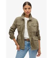 superdry para mujer w5011762a chaqueta militar bordada m65 verde s casual algodon