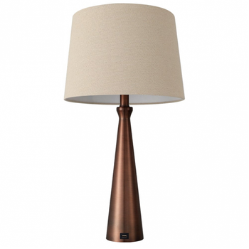 Sobremesa Pearl E27 Marrón Puerto Usb