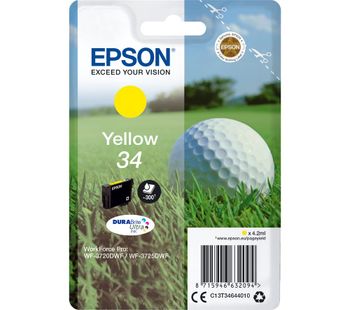 EPSON Golf Ball 34 Yellow Ink Cartridge, Yellow