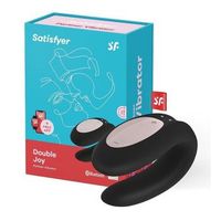 satisfyer double joy vibrador parejas negro negro 1un