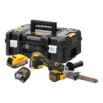 Lima De Correa Dewalt Xr 18v ​​- 2 Baterías Powerstack 1.7ah + Cargador + Caja - Dcm200e2t-qw