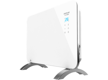 REACONDICIONADO Seminuevo Bueno Convector - Cecotec ReadyWarm 6650 Crystal Connection, 1000W, Eléctrico, 10 m2, Blanco