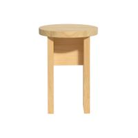 taburete bajo de pino macizo natural 42 cm sin barnizar