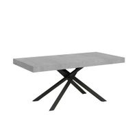 mesa extensible 90x200460cm efecto madera cemento
