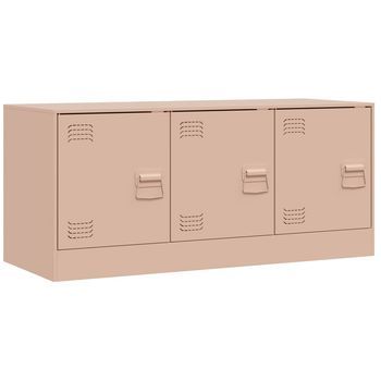 Mueble Para Tv De Acero Rosa 99x39x44 Cm Vidaxl