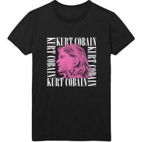 kurt cobain tops y camisetas head shot frame para mujer