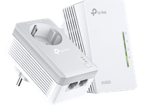 adaptador plc - tp-link tl-wpa4226 kit 2 adaptadores powerline av600 wifi 300mbps puertos blanco
