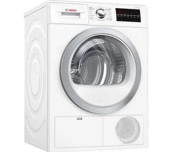 Bosch Tumble Dryer Serie 6 WTG86402GB Condenser  - White, White