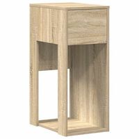 torre de ordenador con cajon roble sonoma 30x44x74 cm vidaxl