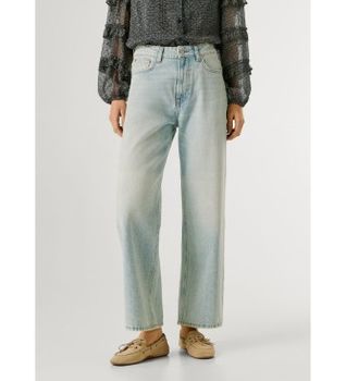 Pepe Jeans para mujer. PL20473182V1 Jeans Straight Lexa azul (25/30), Casual, Algodón, Denim