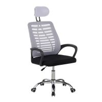 silla de oficina kontor regulable en altura reclinable con reposabrazos y 5 ruedas negragris