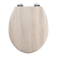 asiento wc mdf parquet oscuro bisagras de acero inoxidable
