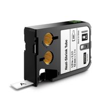 dymo 1868810 cinta termorretractil xtl negro sobre blanco 12 mm original