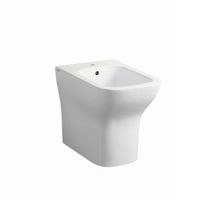 instalacion de bide a ras de suelo de ceramica blanca brillante de un solo orificio