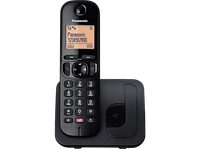 telefono - panasonic kx-tgc250sp inalambrico 16 50 contactos bloqueo llamada manos libres modo eco hasta 18h negro