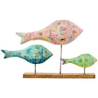 figura 3 peces azul rosa y verde