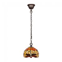 lampara de techo belle amber cristal tiffany