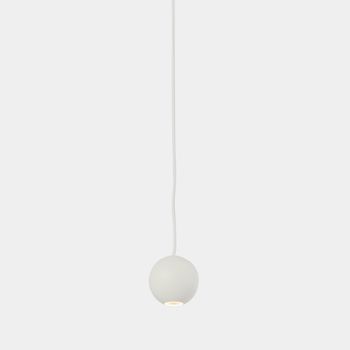 Leds C4 Punto Single Recessed Lamapara Colgante Con Luz Led Blanco Cálido 3000k Equipo Regulable Incluido En  Color Blanco