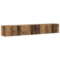 mueble de tv montado en la pared 2 uds madera vieja vidaxl