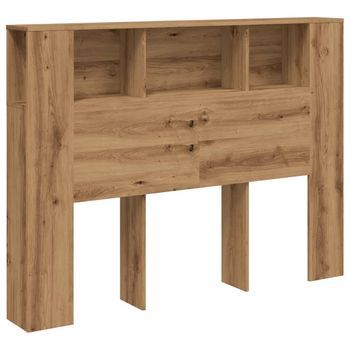 Cabecero Armario Madera Roble Artisan 140x18,5x102,5 Cm