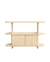 aparador de madera de abeto en color beige de 120 cm