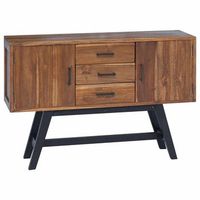 soporte de tv 110 x 30 x 75 cm natural madera de teca maciza vidaxl