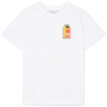 Casablanca Camiseta T-SHIRT GRADIENT ARCH WHITE para hombre