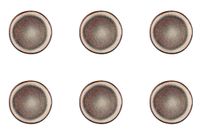 plato o16cm - 6 piezas - marron salvaje