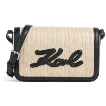 Karl Lagerfeld Bandolera K/signature Raffia Crossbo para mujer