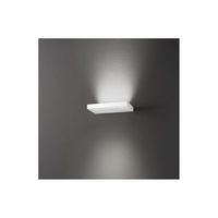 aplique led bed de aluminio 16w 28 cm blanco perenz