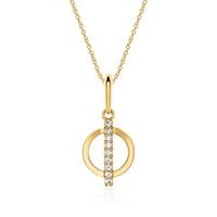 cadena para mujer en oro 9 quilates con circonita cubica