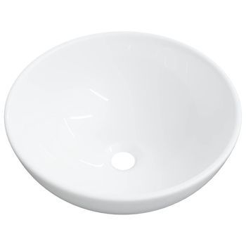 Lavabo De Baño Moderno | Lavabo De Cerámica Blanco 28x28x10 Cm