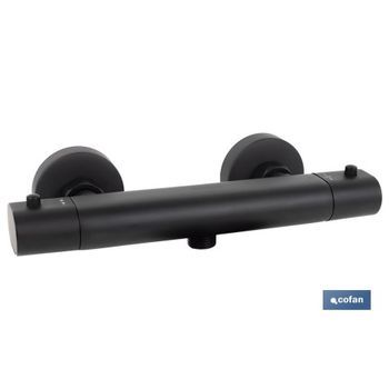 Grifo Termostatico Ducha Negro Mate Modelo Kerch