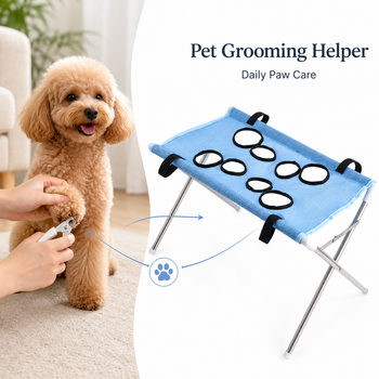 Hamaca Plegable para el Cuidado de Mascotas, Soporte para Recortar Uñas de Perros y Gatos, Mesa de Malla para Bañar y Secar Mascotas Pequeñas