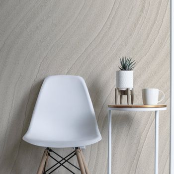 Papel pintado panorámico con efecto de textura material, bei