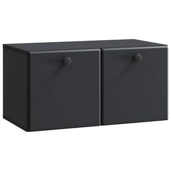 Mueble De Tv De Pared 59,5 X 31 X 30 Cm Negro Vidaxl