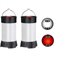 luz portatil blanca y roja para acampar miniluz recargable por usb para tienda de campana 5 modos con iman de gancho bateria integrada de 18650