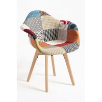 silla belu patchwork de tela 81625045 cm - patchwork colores