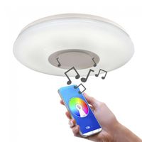 plafon de techo led rgb con altavoz fanlo 52w